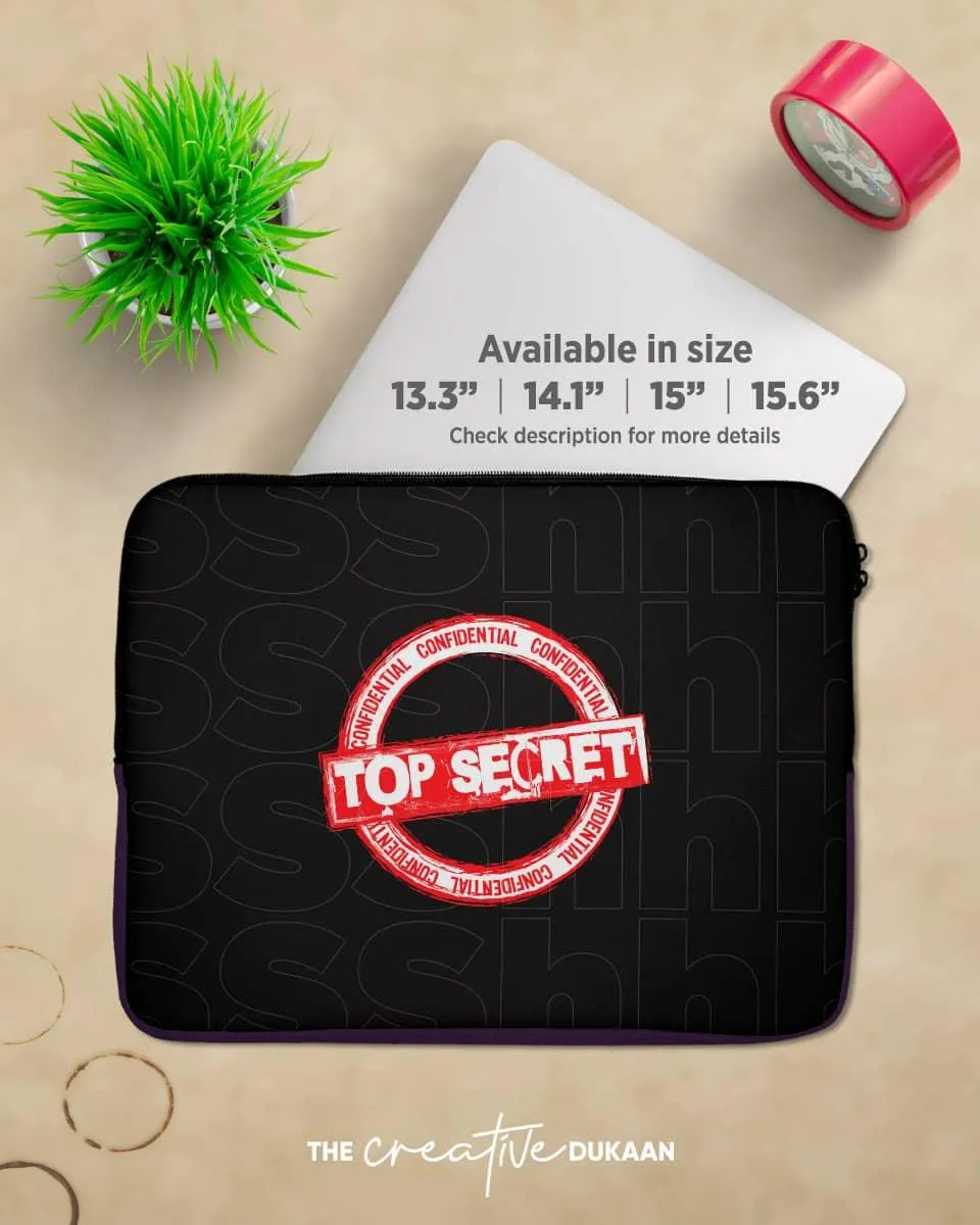 Keeping Secret Safe - Funny & Quirky Laptop Sleeve Bag