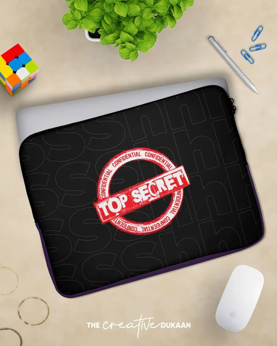 Keeping Secret Safe - Funny & Quirky Laptop Sleeve Bag
