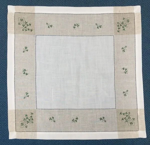 Kinsale Shamrock Table Centre - Linen Blend