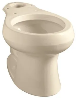 Kohler Wellworth Round Front Toilet Bowl With 12 Inch  Rough Biscuit