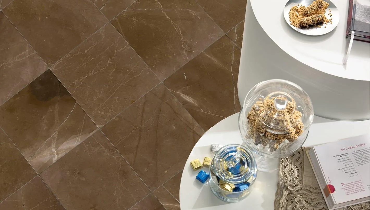 Marble - Brown Suede