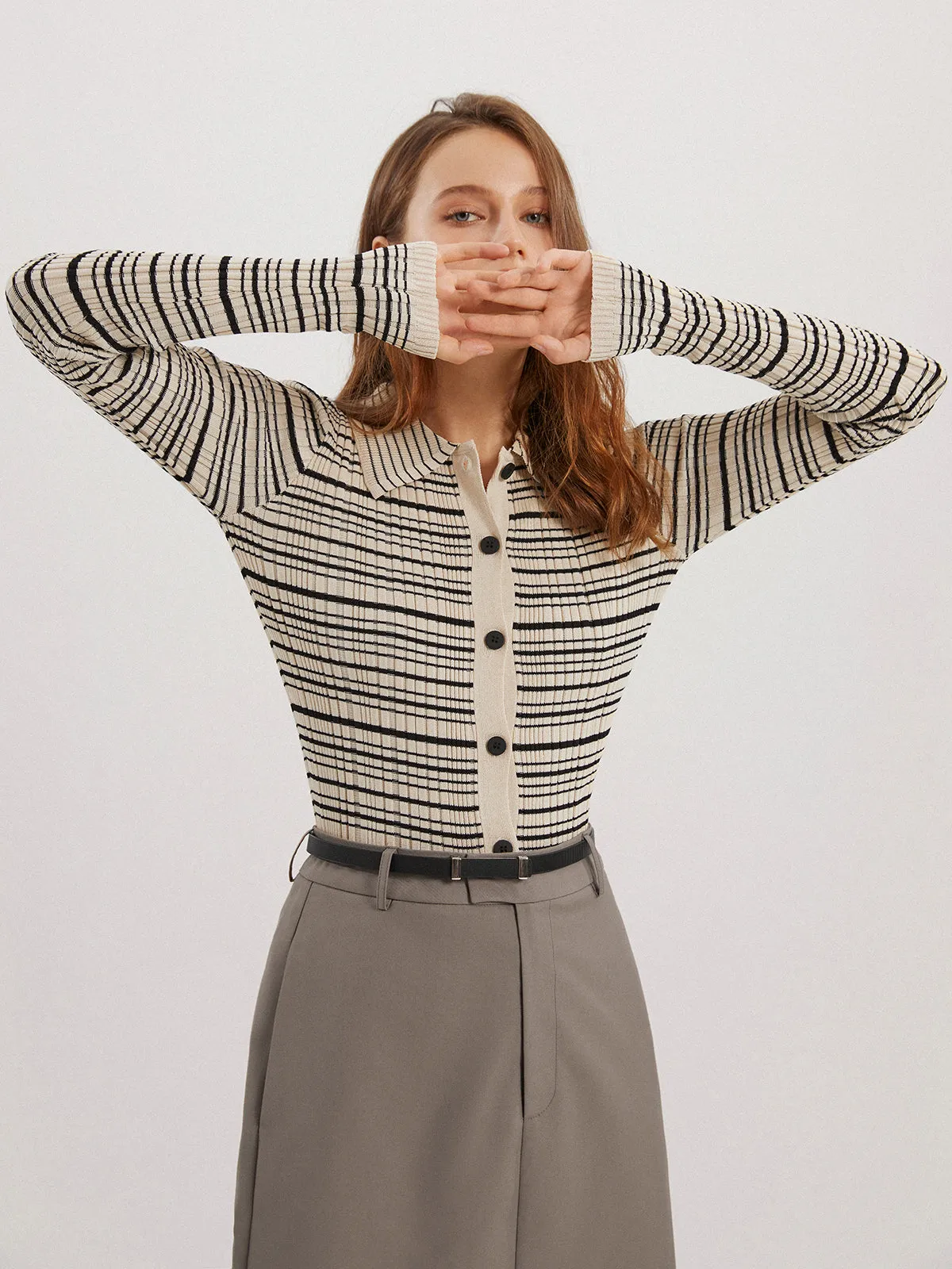 Musical Notation Graceful Knit Top