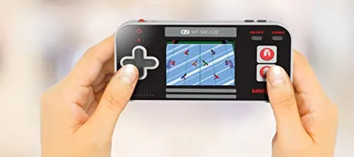 My Arcade Gamer V Classic-Red: Portable Gaming System with 220 Games, 2.5" Color Display, Pocket Size (DGUN-3911),Black