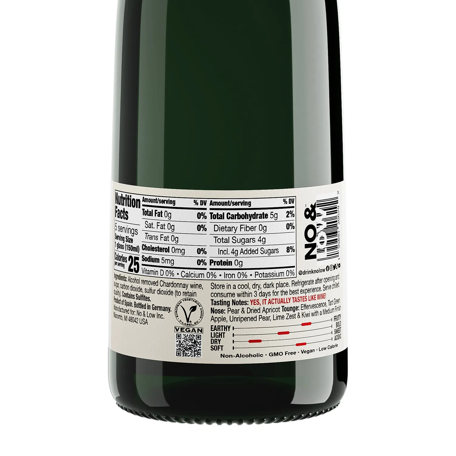 No & Low Sparkling Chardonnay - Non-Alcoholic Sparkling Wine