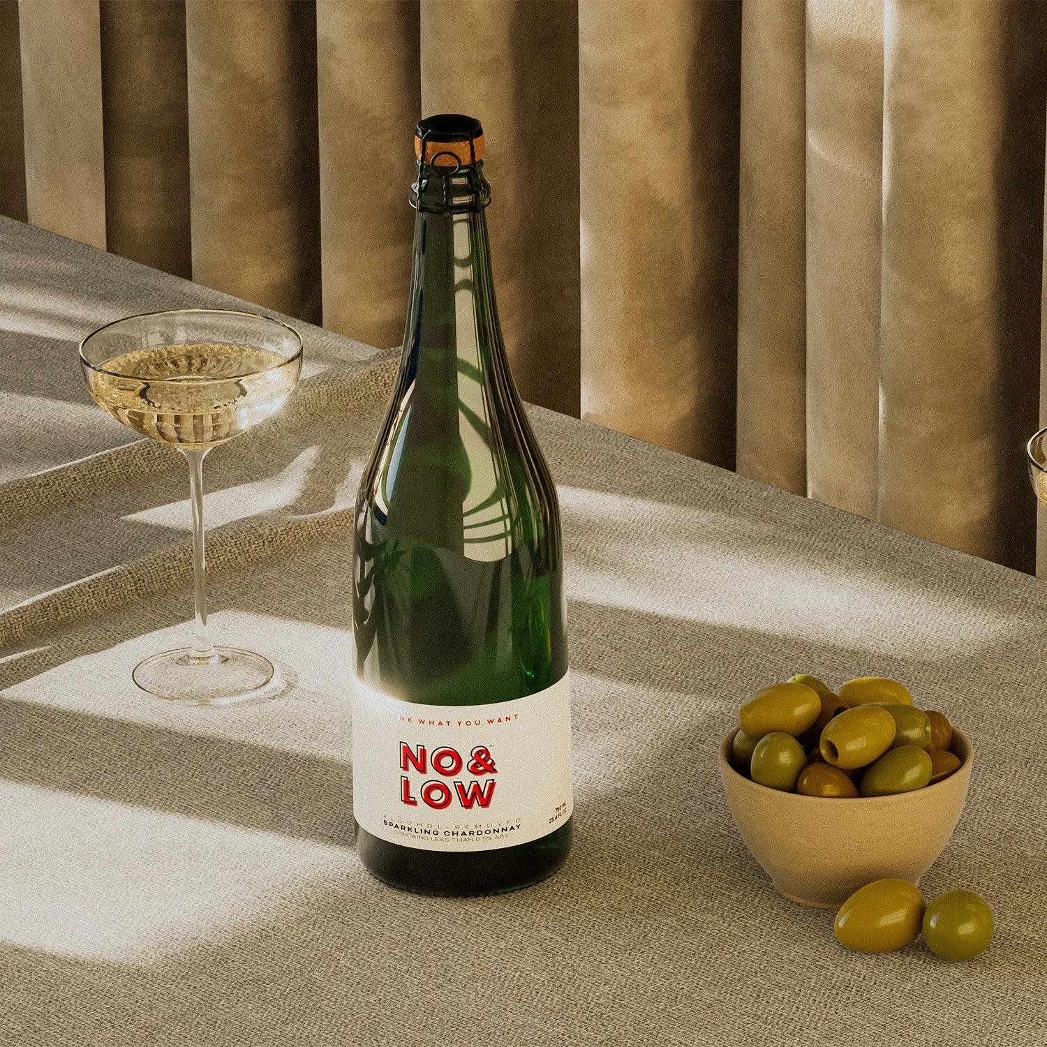 No & Low Sparkling Chardonnay - Non-Alcoholic Sparkling Wine
