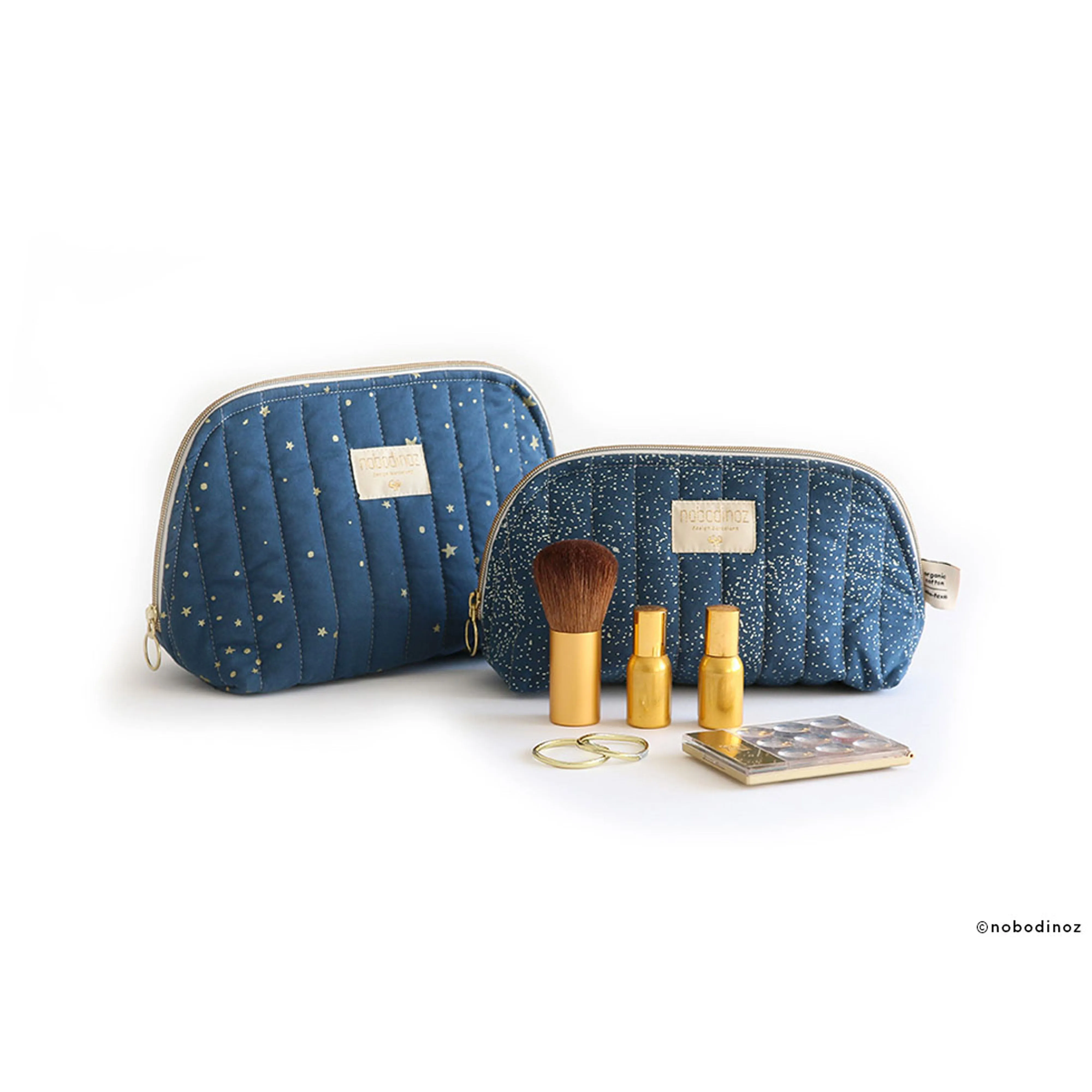 nobodinoz Holiday Vanity Case Gold Stella/ Night Blue