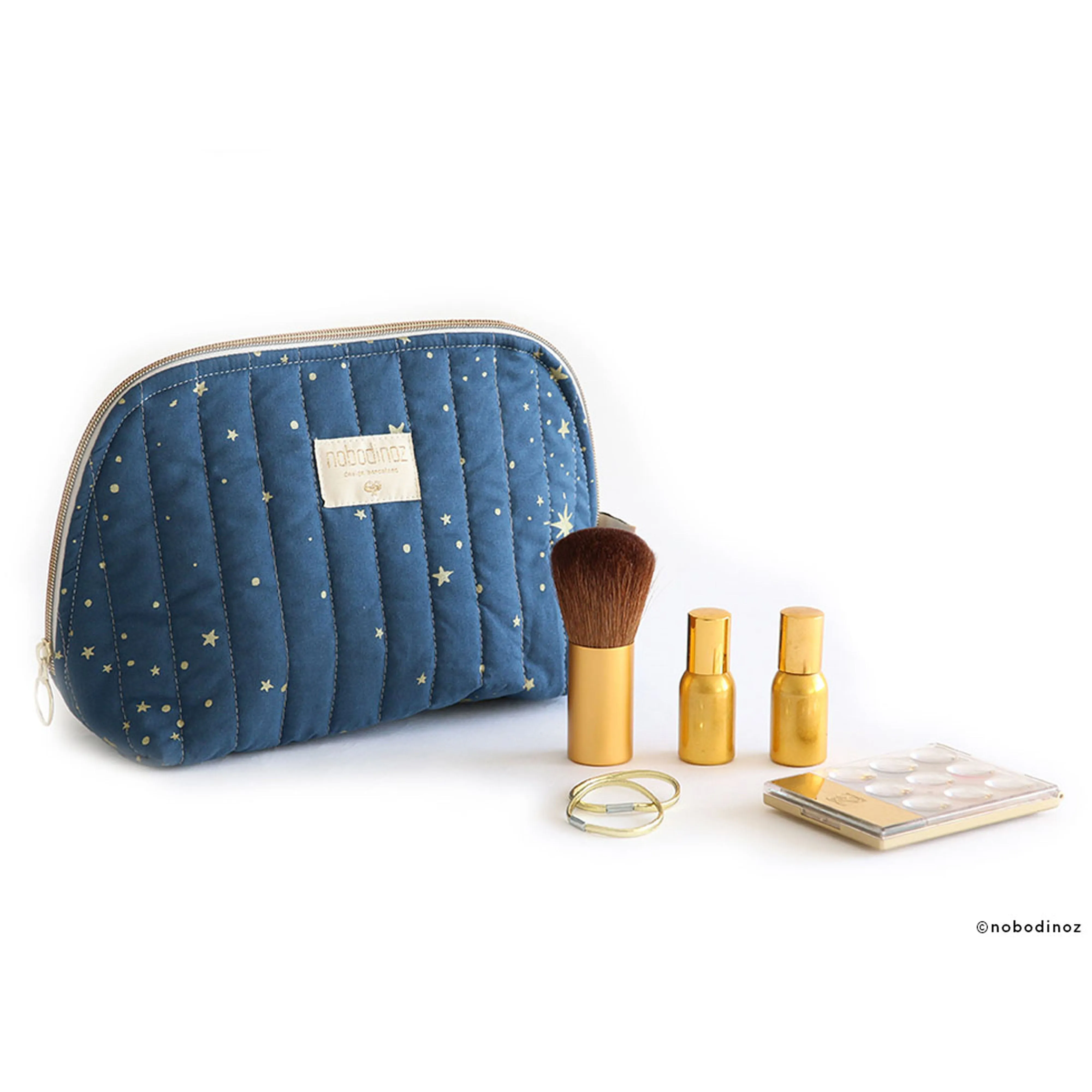 nobodinoz Holiday Vanity Case Gold Stella/ Night Blue