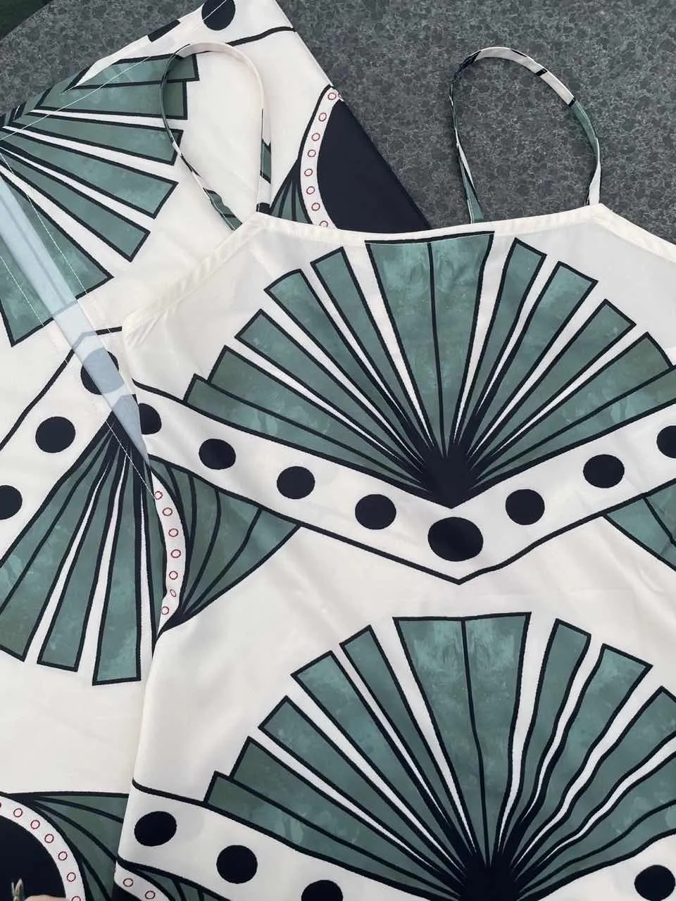 Palm tree fashion print Maxi dress