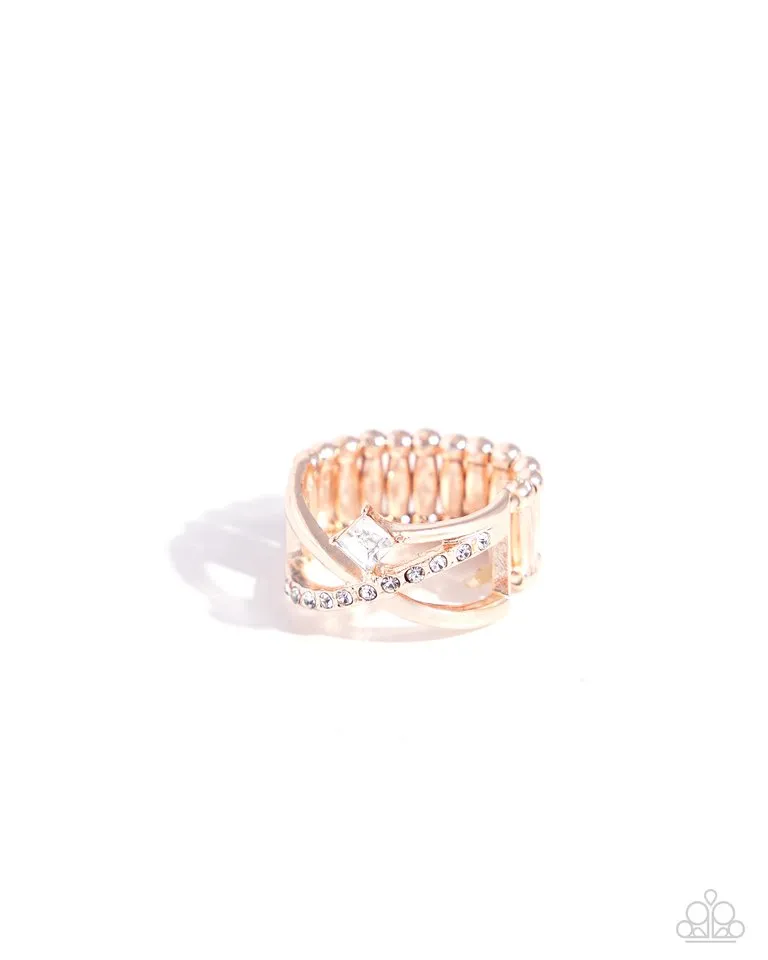 Paparazzi Ring ~ Elegantly Engaged - Rose Gold
