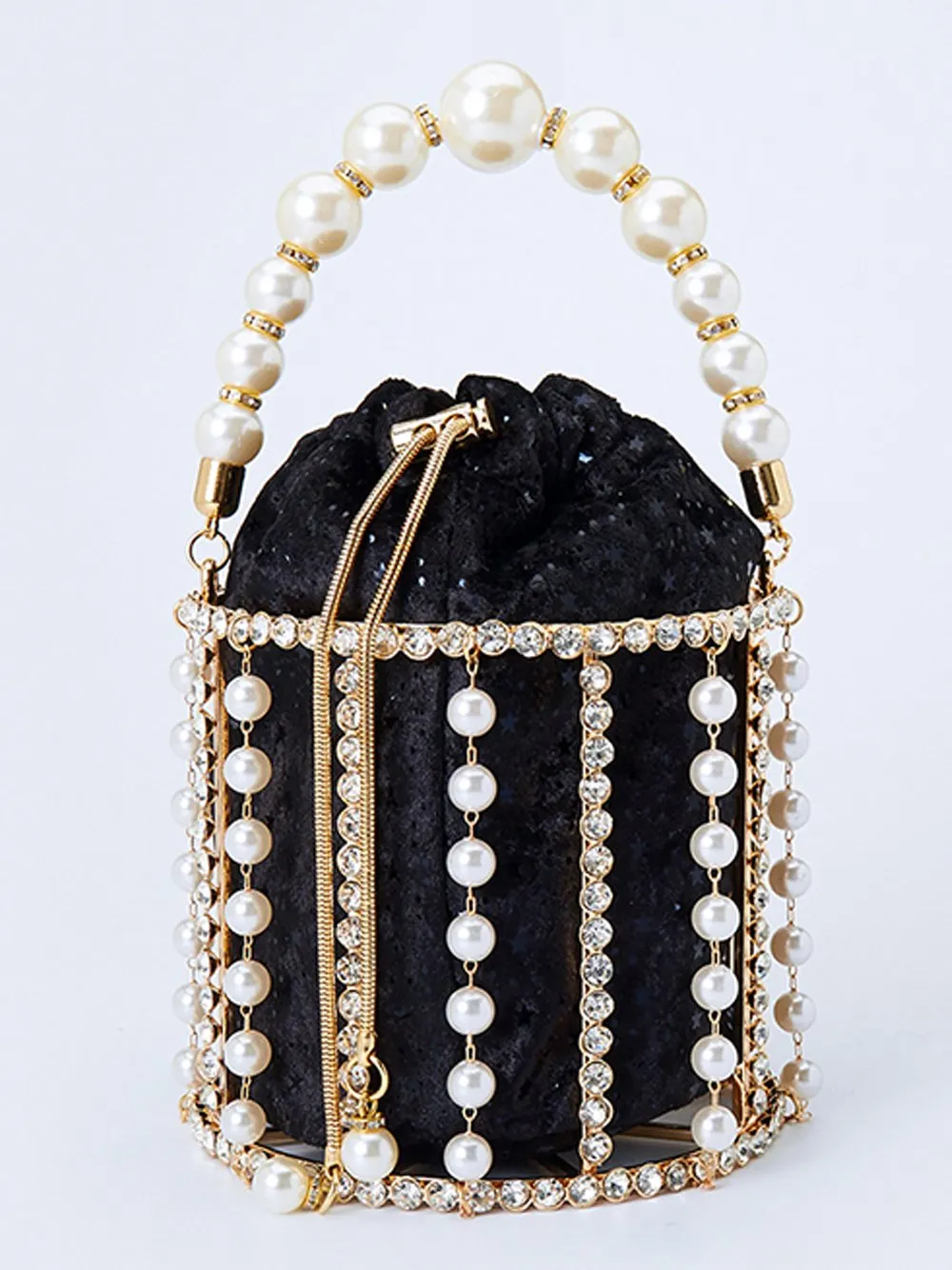 Pearl Bucket Hand Bag