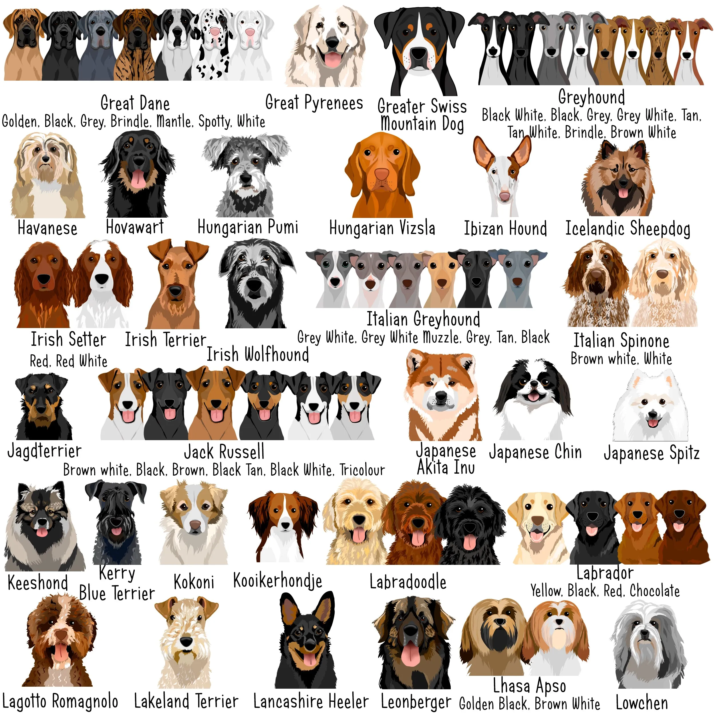 Personalised Party Dog Breed Christmas Decoration