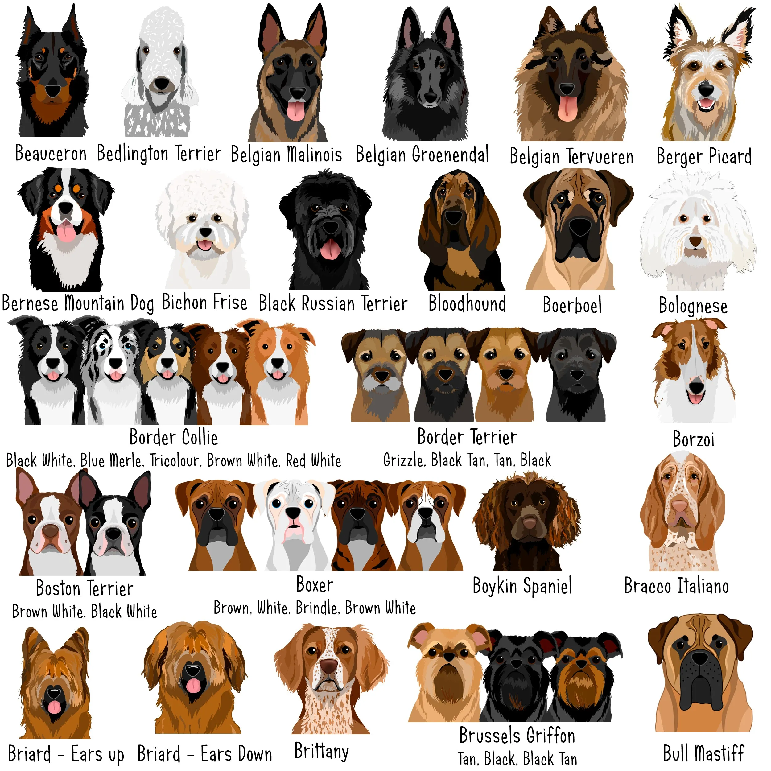 Personalised Party Dog Breed Christmas Decoration