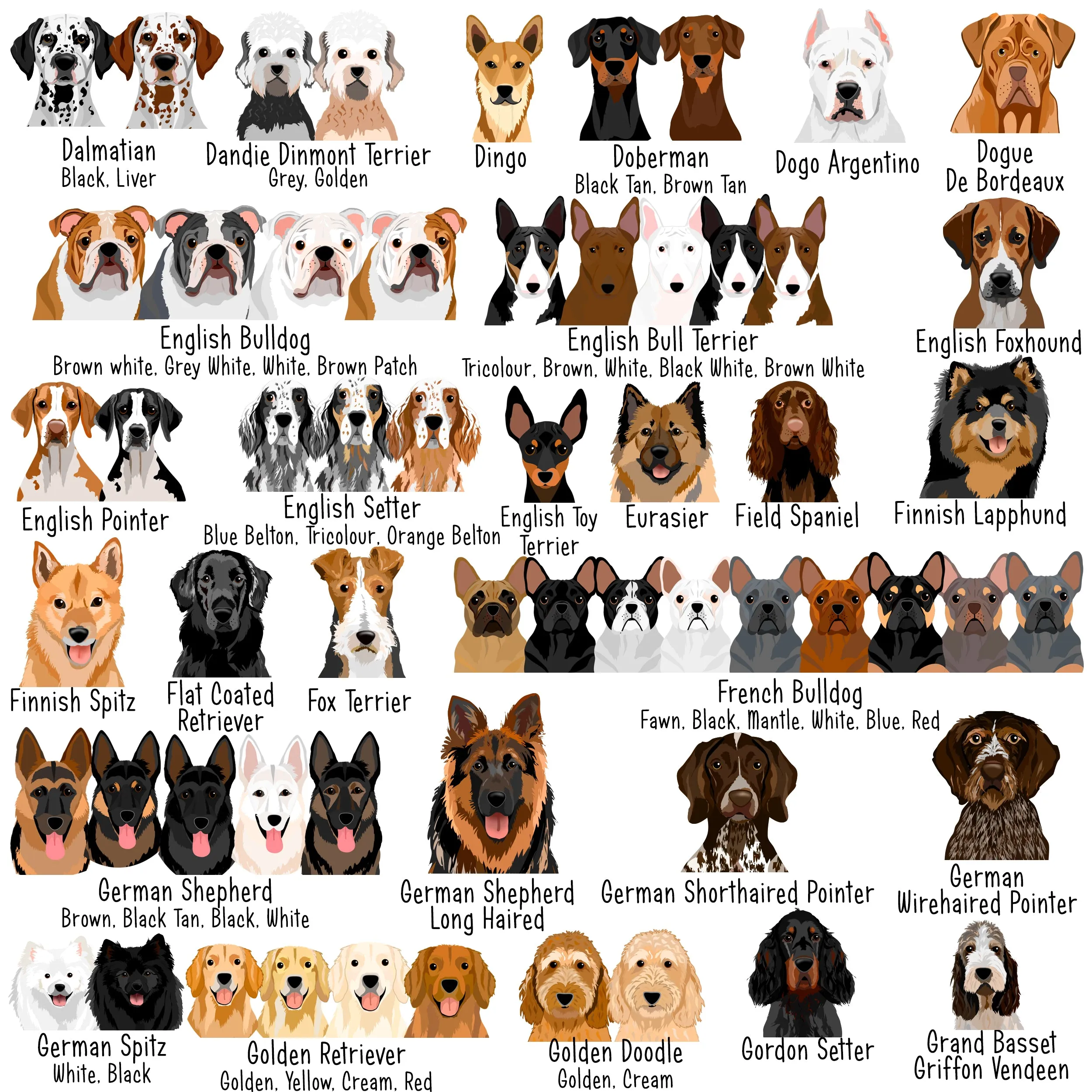 Personalised Party Dog Breed Christmas Decoration