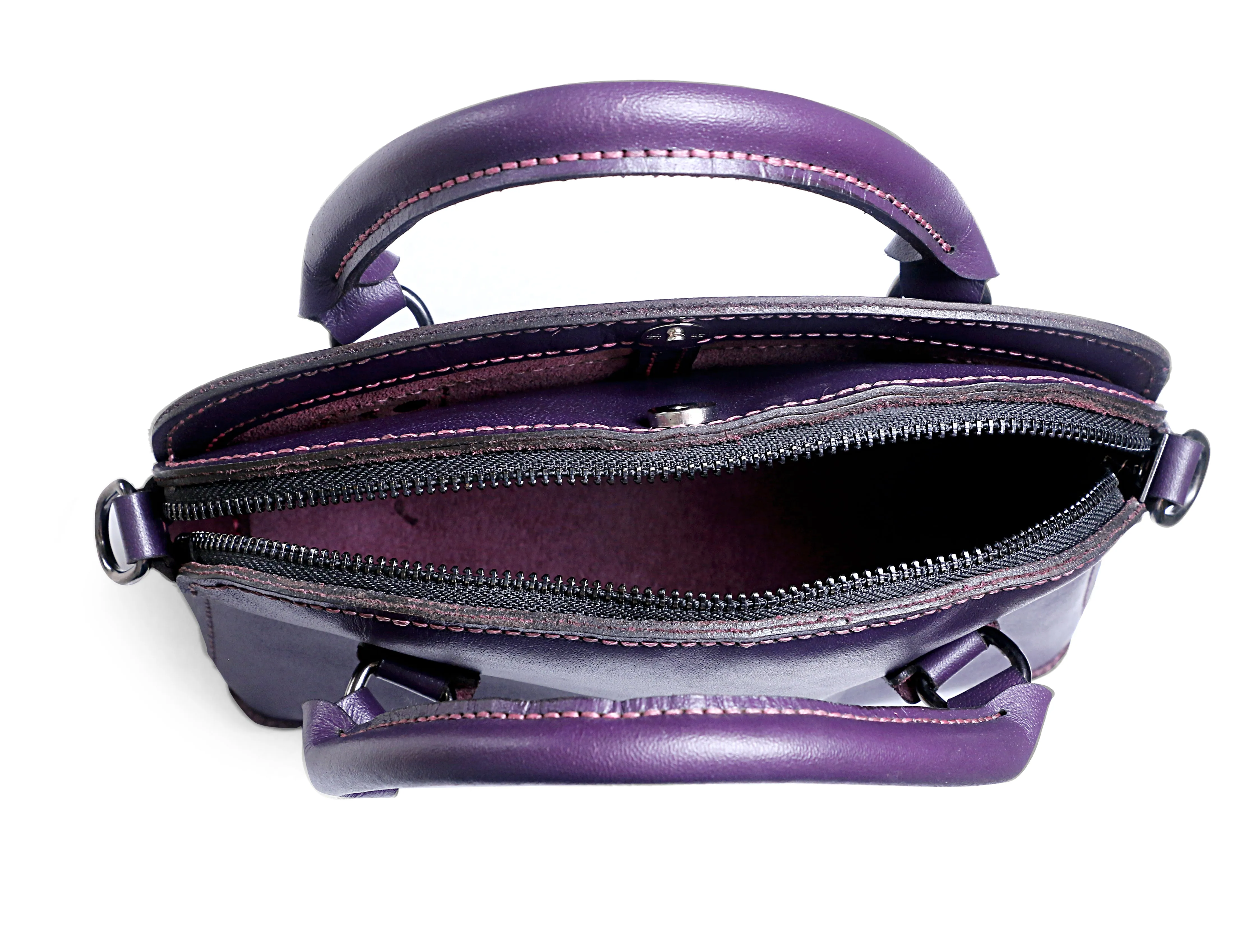 Purple cross-bag