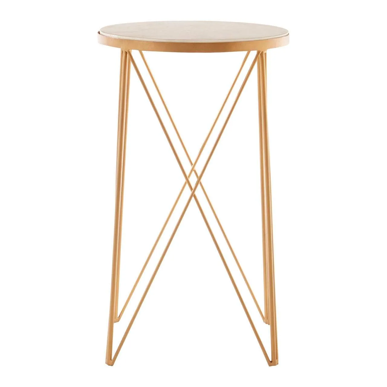 Round Marble Top Side Table