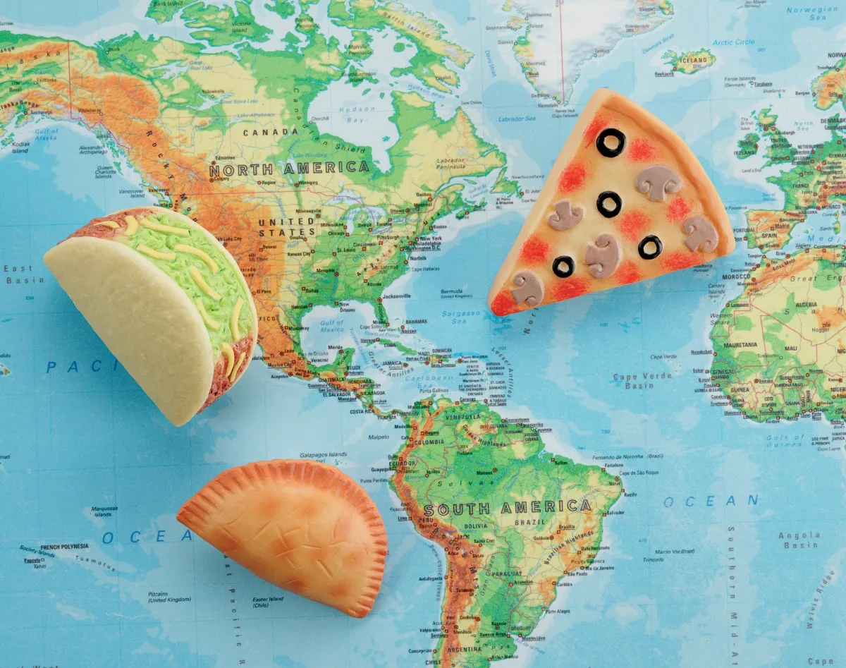Sensory Play Stones - Foods of the World