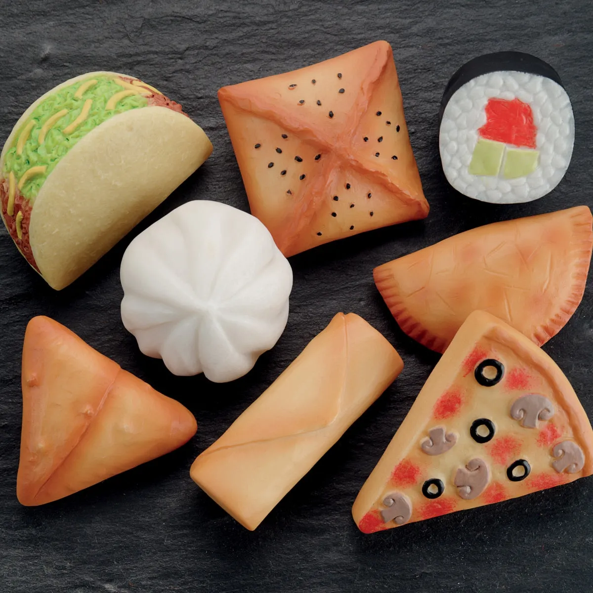 Sensory Play Stones - Foods of the World