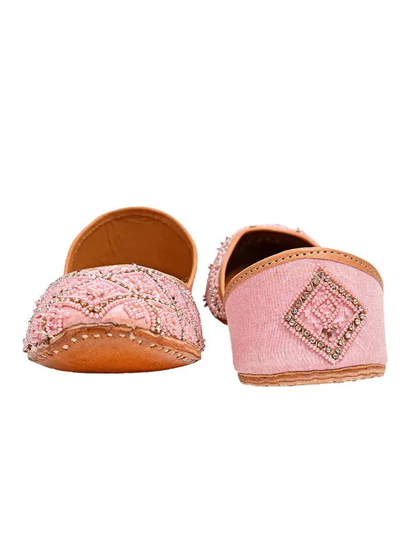Shell Pink - Silk Juttis