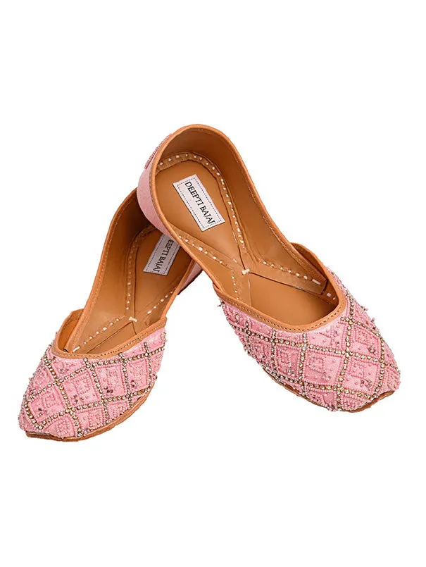 Shell Pink - Silk Juttis