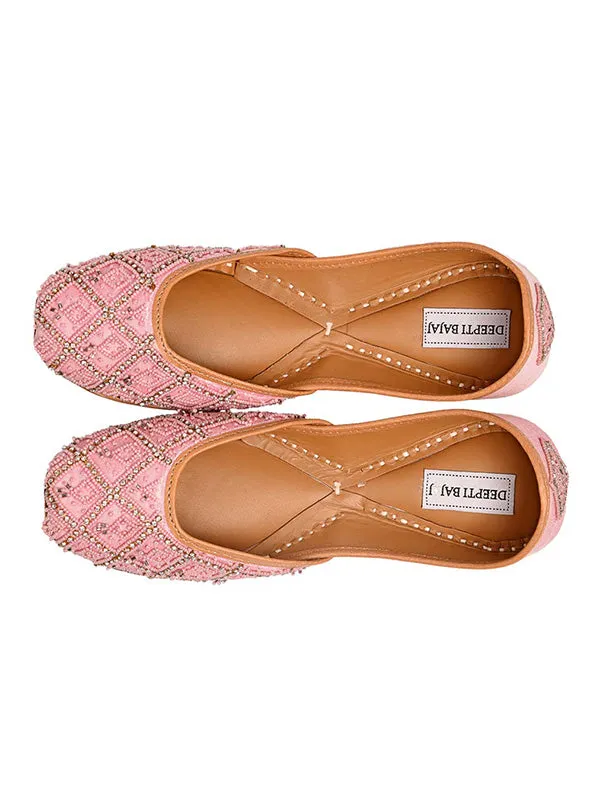Shell Pink - Silk Juttis