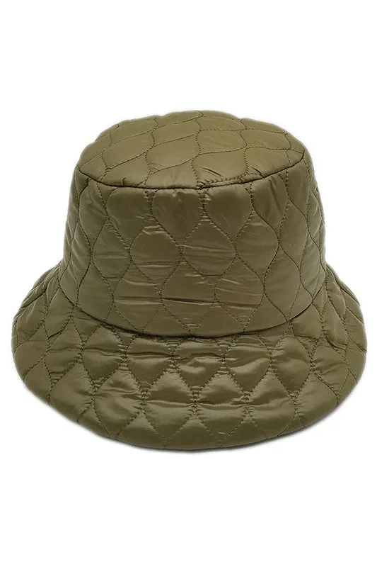 Short Brim Wave Padded Lightweight Bucket Hat