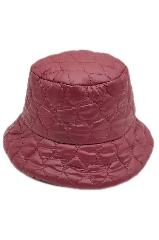 Short Brim Wave Padded Lightweight Bucket Hat