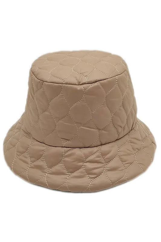 Short Brim Wave Padded Lightweight Bucket Hat