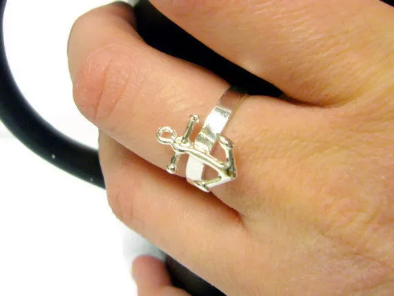 Silver Anchor Ring