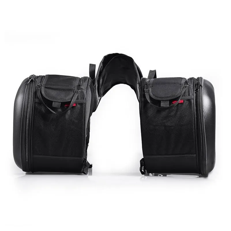 Universal Frameless Motorcycle Saddle Bag - Motorcycle Waterproof Rear Back Bag Travel Bag Saddle Bag Side Helmet Bag Riding Travel