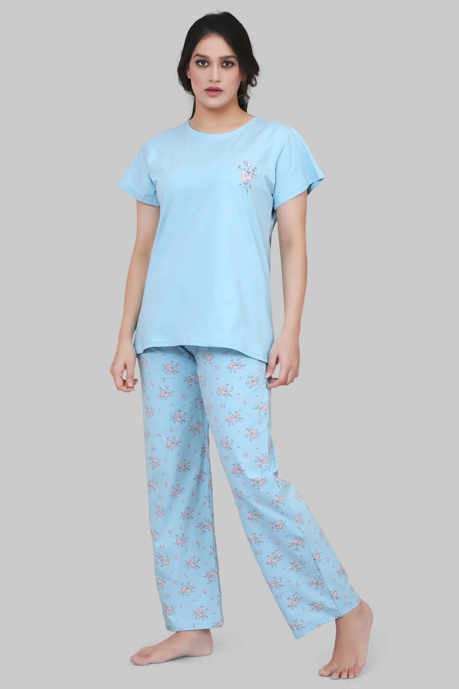 Velure Graceful Floral Print Pajama Set