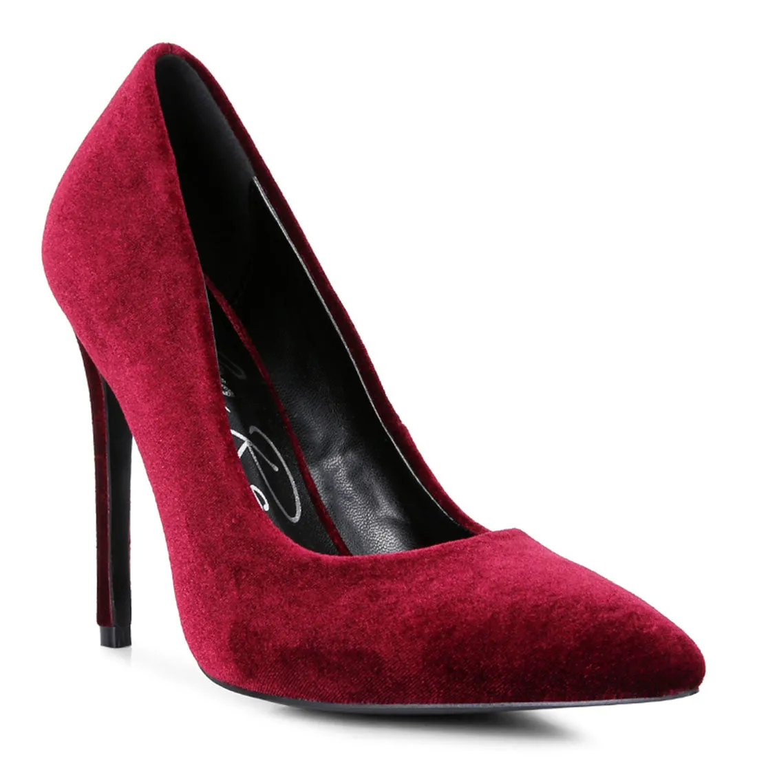 Velvet High Heeled Sandals
