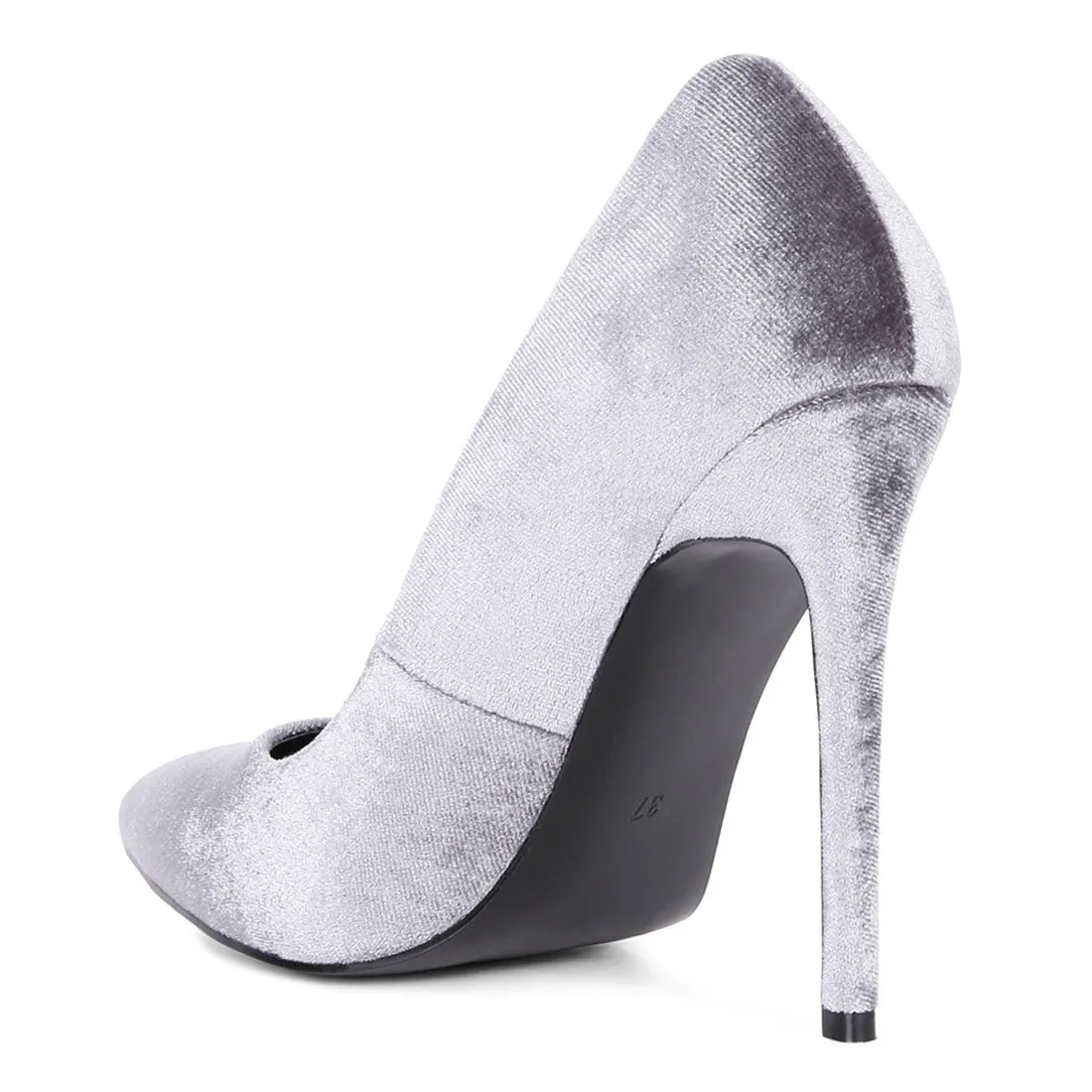 Velvet High Heeled Sandals