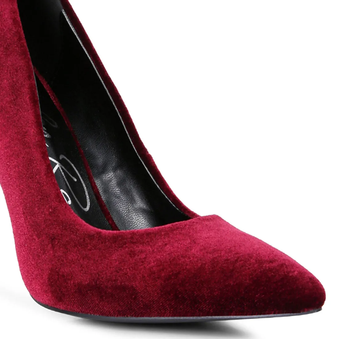 Velvet High Heeled Sandals
