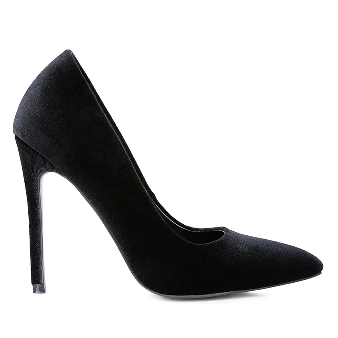 Velvet High Heeled Sandals