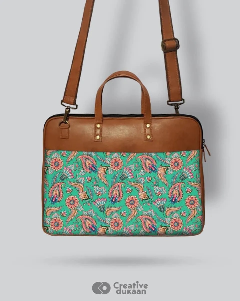 Vibrant Indian - The Vegan Leather Laptop Bag