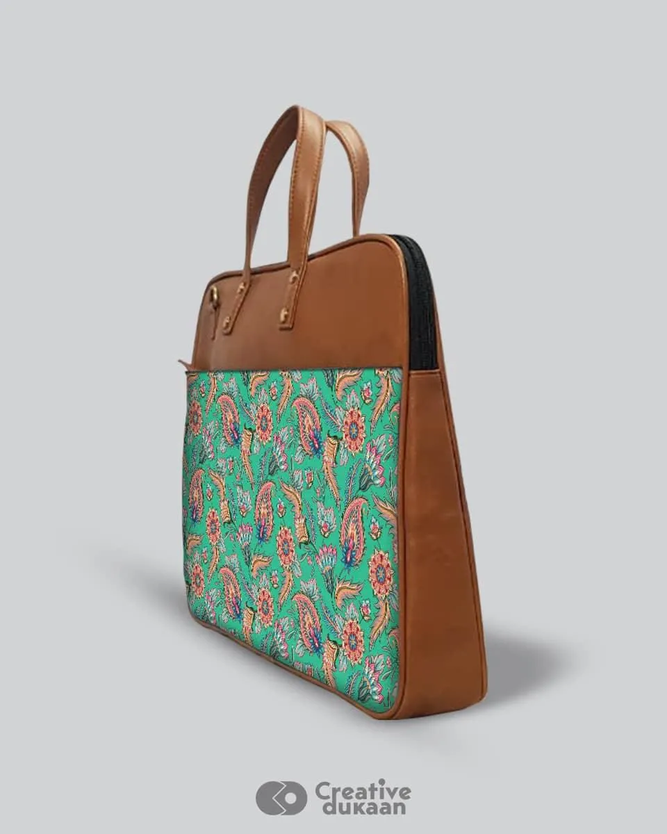 Vibrant Indian - The Vegan Leather Laptop Bag