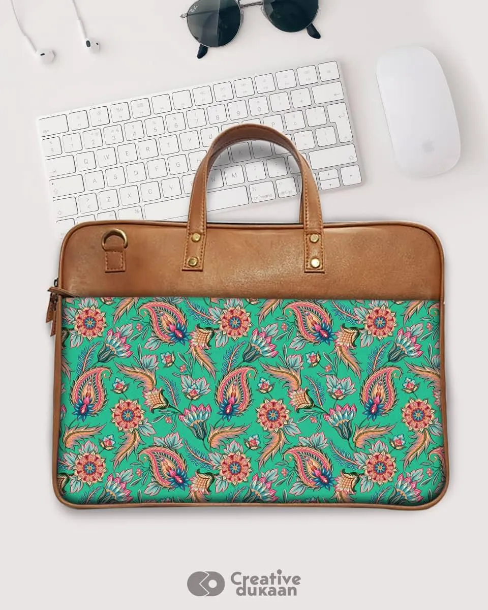 Vibrant Indian - The Vegan Leather Laptop Bag
